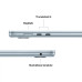 Apple MacBook Air 15'' M4 chip 10-core CPU and 10-core GPU, 16GB, 256GB SSD - Sky Blue