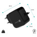 CONNECT IT C-Power Mini univerzální notebookový adaptér USB-C, PD 67 W, ČERNÝ