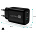 CONNECT IT Wanderer2 GaN nabíjecí adaptér 1×USB-C + 1xUSB-A, 33W PD, ČERNÝ