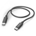 HAMA set: rychlá USB nabíječka do vozidla USB-C PD/QC 25 W + kabel USB C-C 1 m