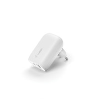 Belkin Duální nástěnná nabíječka Power Delivery PPS - 25W USB-C & 12W USB-A, bílá