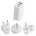 Acer GaN 65W, three-port Charger, 2xUSB-C,1x TypeA