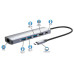 MANHATTAN Dokovací stanice USB-C 6v1, HDMI, USB-C PD 100W, 3xUSB-A 3.0, RJ45
