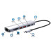 MANHATTAN Dokovací stanice USB-C 7v1, HDMI, USB-C PD 100W, 2xUSB-A 3.1, SD/microSD, RJ45