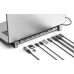 MANHATTAN Dokovací stanice USB-C 10v1, 2xHDMI, USB-C 3.0, USB-C PD 100W, 3xUSB-A 3.0, SD/microSD, RJ45