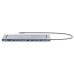 MANHATTAN Dokovací stanice USB-C 12v1, 2xHDMI, DP, USB-C PD 100W, USB-C 3.0, 3xUSB-A 3.0, SD/microSD, RJ45, 3.5mm Jack