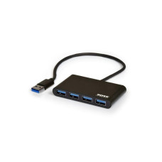 PORT CONNECT USB HUB, 4x USB 3.0, černý