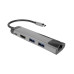 Multifunkční adaptér 5 v 1 Natec FOWLER GO HUB 2X USB 3.0 HUB, HDMI 4K, USB-C PD, RJ45