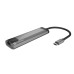 Multifunkční adaptér 5 v 1 Natec FOWLER GO HUB 2X USB 3.0 HUB, HDMI 4K, USB-C PD, RJ45