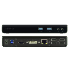 2-Power USB 3.0 Dokovací stanice Dual Display (1xDVI 1xHDMI 1x RJ45 2 xUSB 3.0 4xUSB 2.0  2xaudio)