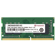 Transcend paměť 8GB (JetRam) SODIMM DDR4 2666 1Rx8 CL19