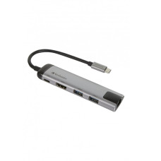 Verbatim USB-C dock,2x USB-A, HDMI, gigabitový ethernet