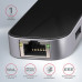 AXAGON HMC-6GL, USB 3.2 Gen 1 hub, 3x USB-A, HDMI 4k/60Hz, RJ-45 GLAN, PD 100W, kabel USB-C 20cm