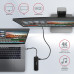 AXAGON HMC-6GL, USB 3.2 Gen 1 hub, 3x USB-A, HDMI 4k/60Hz, RJ-45 GLAN, PD 100W, kabel USB-C 20cm