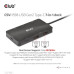 Club3D Dokovací stanice USB Gen2 Type-C na Dual DisplayPort 4k60Hz 7-in-1 Portable Dock