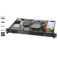 SUPERMICRO 1U server 1x LGA1200, , 4x DDR4 ECC, 2x 2.5