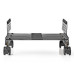NEDIS ergonomický stojan na PC/ nastavitelná šířka/ 4 uzamykatelná kolečka/ černý