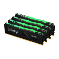 KINGSTON 64GB 3600MHz DDR4 CL18 DIMM (Kit of 4) FURY Beast RGB