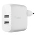 BELKIN Dual USB-A nabíječka, 24W + Lightning kabel