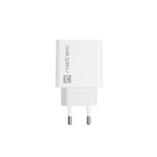 Universální nabíječka Natec RIBERA 20W 1X USB-A + 1X USB-C, bílá