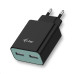 i-tec USB Power Charger 2 Port 2.4A Black