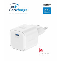 SWISSTEN SÍŤOVÝ ADAPTÉR GaN 1x USB-C 20W POWER DELIVERY BÍLÝ