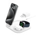 Belkin BOOST CHARGE™ Qi2 15W 3v1 Magnetický nabíjecí stojan, skládací, bílá