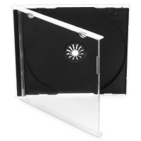 COVER IT box jewel + tray/ plastový obal na CD/ 10,4mm/ černý