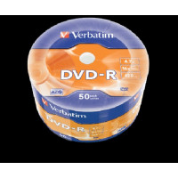 VERBATIM DVD-R AZO 4,7GB/ 16x/ 50pack/ wrap