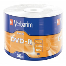 VERBATIM DVD-R DataLife 4,7GB/ 16x/ 50pack/ wrap