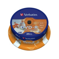 VERBATIM DVD-R(25-Pack)Spindl/Printable/16x/4.7GB