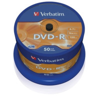 VERBATIM DVD-R(50-Pack)Spindl/MattSlvr/16x/4.7GB