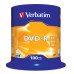 VERBATIM DVD-R(100-Pack)Spindl/MattSlvr/16x/4.7GB