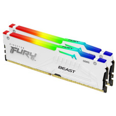 KINGSTON DIMM DDR5 (Kit of 2) FURY Beast White RGB EXPO 32GB 5200MT/s CL36