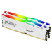 KINGSTON DIMM DDR5 32GB (Kit of 2) 6000MT/s CL36 FURY Beast RGB Bílá EXPO