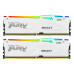 Kingston FURY Beast/DDR5/64GB/6000MHz/CL30/2x32GB/RGB/White