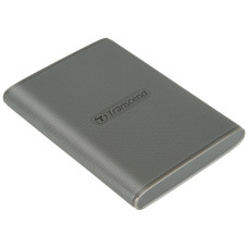 Transcend ESD360C 2TB, USB 20Gbps Type C, Externí SSD disk (3D NAND flash), kompaktní rozměry, šedý