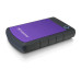 TRANSCEND 4TB StoreJet 25H3P, 2.5”, USB 3.0 (3.1 Gen 1) Externí Anti-Shock disk, tenký profil, černo/fialový