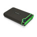 TRANSCEND 1TB StoreJet 25M3S SLIM, 2.5”, USB 3.0 (3.1 Gen 1) Externí Anti-Shock disk, tenký profil, šedo/zelený