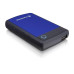 TRANSCEND 4TB StoreJet 25H3B, 2.5”, USB 3.0 (3.1 Gen 1) Externí Anti-Shock disk, tenký profil, černo/modrý