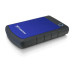 TRANSCEND 4TB StoreJet 25H3B, 2.5”, USB 3.0 (3.1 Gen 1) Externí Anti-Shock disk, tenký profil, černo/modrý