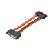 Prodlužovací SATA 22pin, data + napájení, 15cm