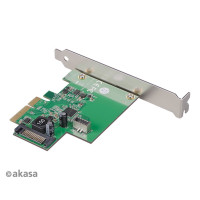 AKASA PCIe karta USB 3.2 Gen 2 interní konektor