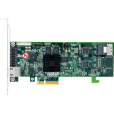 ARECA 4-port 6Gb/s SATA PCIe 2.0 x4, RAID 0/1/1E/3/5/6/10/30/50/60/Single Disk/JBOD, 512MB Cache, 1x SFF-8087,LP