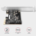 AXAGON PCES-SJ2, PCIe řadič - 2x interní SATA 6G port, JMB582, SP & LP