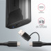 AXAGON EEM2-GTS2, USB-C 10Gbps - M.2 NVMe & SATA SSD kovový THIN box, bezšroubkový