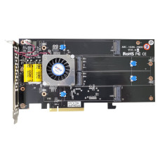 ARECA 4x M.2 NVMe/SATA RAID0/1/10/JBOD card , PCIe4.0 x8 Card, full profile