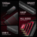 AXAGON EEM2-GAM, USB-C 10Gbps - NVMe & SATA SSD GAME M.2 box, bezšroubkový