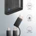 AXAGON EEM2-SB2, USB-C 3.2 Gen 2 - M.2 NVMe & SATA SSD kovový RAW box, bezšroubkový, černý