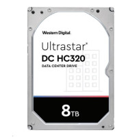 Western Digital Ultrastar® HDD 8TB (HUS728T8TALE6L4) DC HC320 3.5in 26.1MM 256MB 7200RPM SATA 512E SE (GOLD WD8003FRYZ)